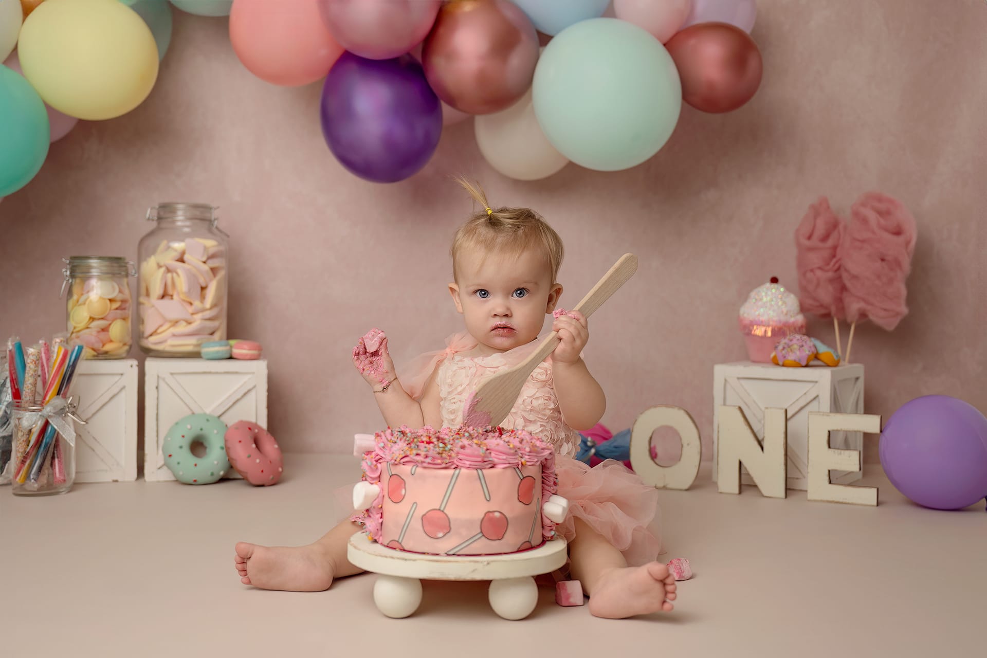 cakesmash fotoshoot bij Little Miracle memories